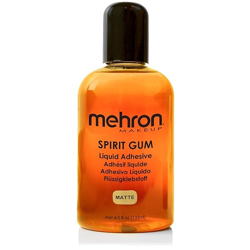 Mehron Makeup Spirit Gum Adhesive | Special FX , Cosplay, Halloween, Stage Performance Makeup | Professional Cosmetic Glue Adhesive for Face, Skin Beauty & Personal Care Mehron