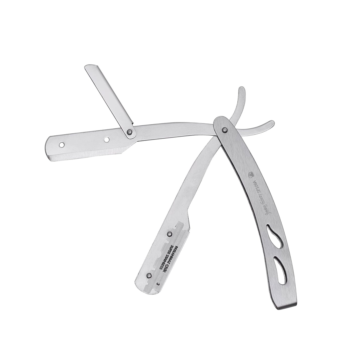 The Shave Factory Straight Edge Razor Kit - with Single Stainless Steel razors (Matte + Derby Professional) Beauty and Personal Care the shave factory