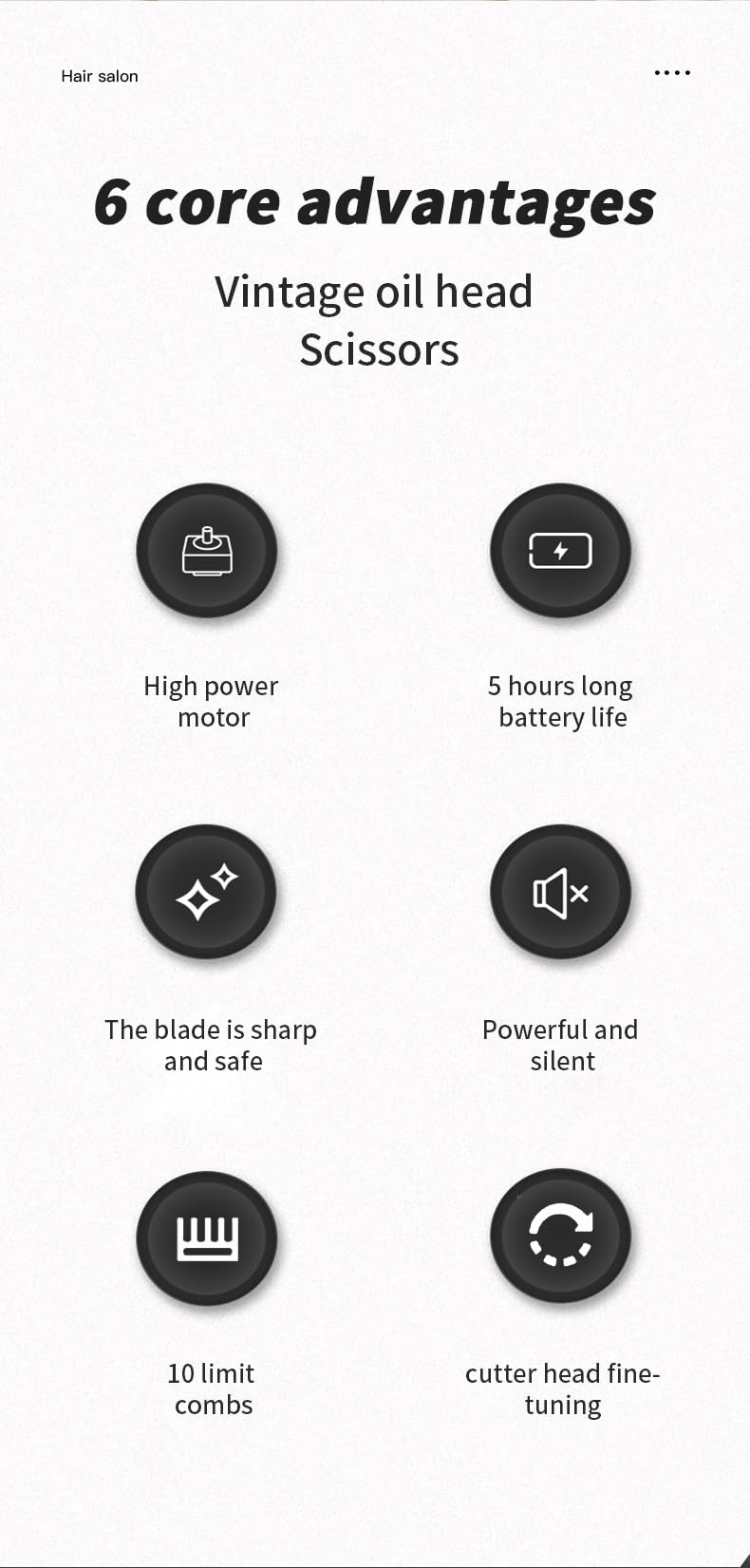 Professional Hair Clippers for Men Electric Mens Cordless Barber Clipper with 10 Limit Combs Haircut Kit Fade Beauty and Personal Care GLESVOWIO
