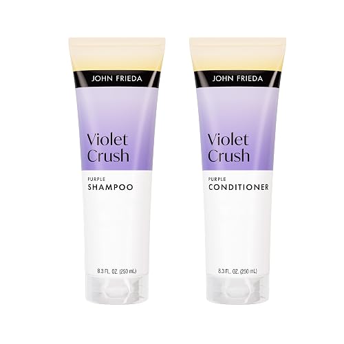 John Frieda Violet Crush Purple Shampoo and Conditioner Bundle, Violet Shampoo and Violet Conditioner, 8.3 Fl Oz, Pack of 2 Beauty & Personal Care John Frieda