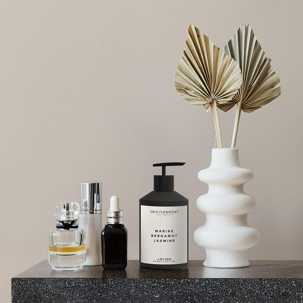 ENVIRONMENT Inspired by 5-Star Resort RC Lotion, 300ml Luxury Scented Lotion (Marine | Bergamot | Jasmine) Bathroom Luxury, Men & Women High-End Body Beauty & Personal Care ENVIRONMENT