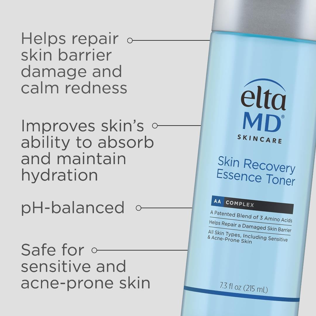 EltaMD Skin Recovery Essence Face Toner, Hydrating Facial Toner for Sensitive Skin, Alcohol-Free Formula for Acne Prone Sensitive Skin, 7.3 oz Bottle Beauty & Personal Care EltaMD