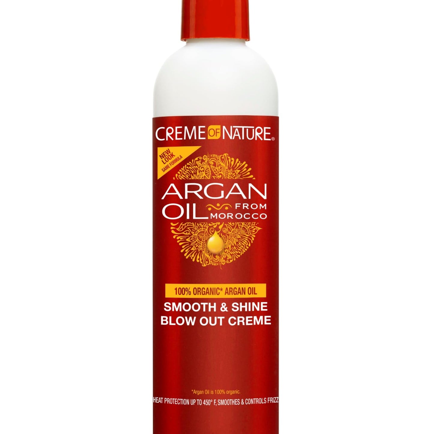 Creme of Nature Argan Oil Smooth & Shine Blow Out Creme, Heat Protectant up to 450°F, Frizz Control, Lightweight Styling Cream with Shine, 7.6 oz Beauty & Personal Care Creme of Nature