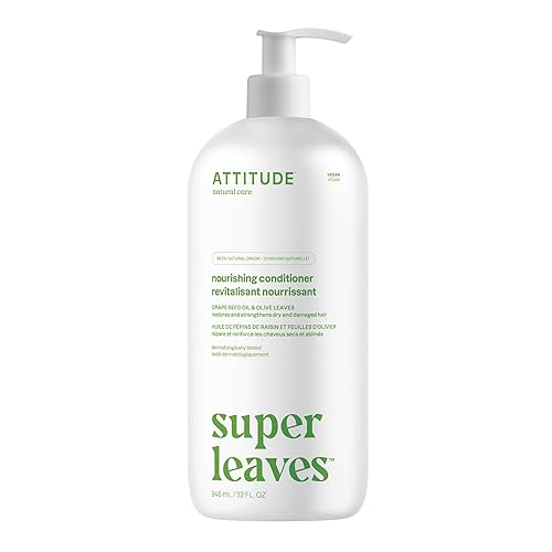 ATTITUDE Nourishing Hair Conditioner, For Dry and Damaged Hair, Naturally Derived Ingredients, Vegan Detangler, Dermatologically Tested, Grapeseed Oil Beauty & Personal Care ATTITUDE