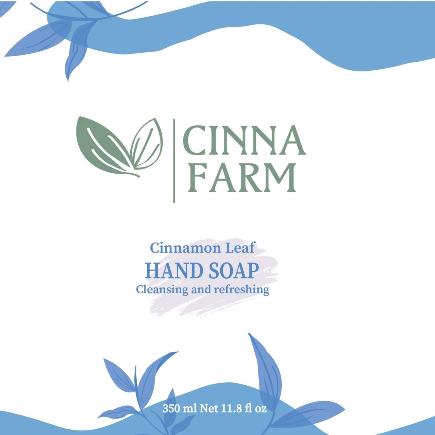 CinnaFarm Hand soap, from Cinnamon leaves extraction, cleansing and refreshing, natural ingredients, vitamin B5, no artificial flavors, fulfates Beauty & Personal Care CinnaFarm
