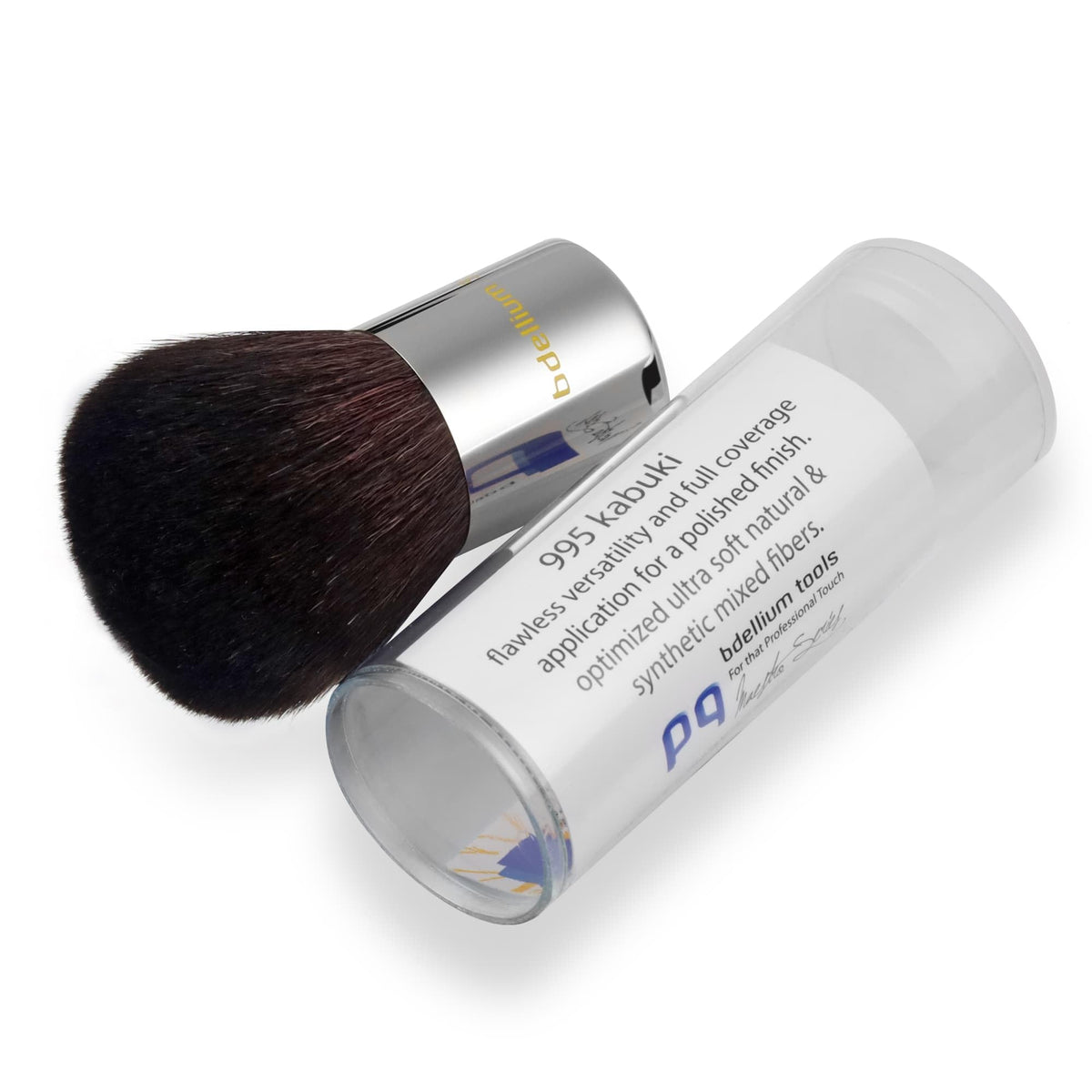 Bdellium Tools Professional Makeup Brush - Maestro Series 995 Kabuki - With Mix of Soft Synthetic & Natural Fibers, For Full Coverage Application