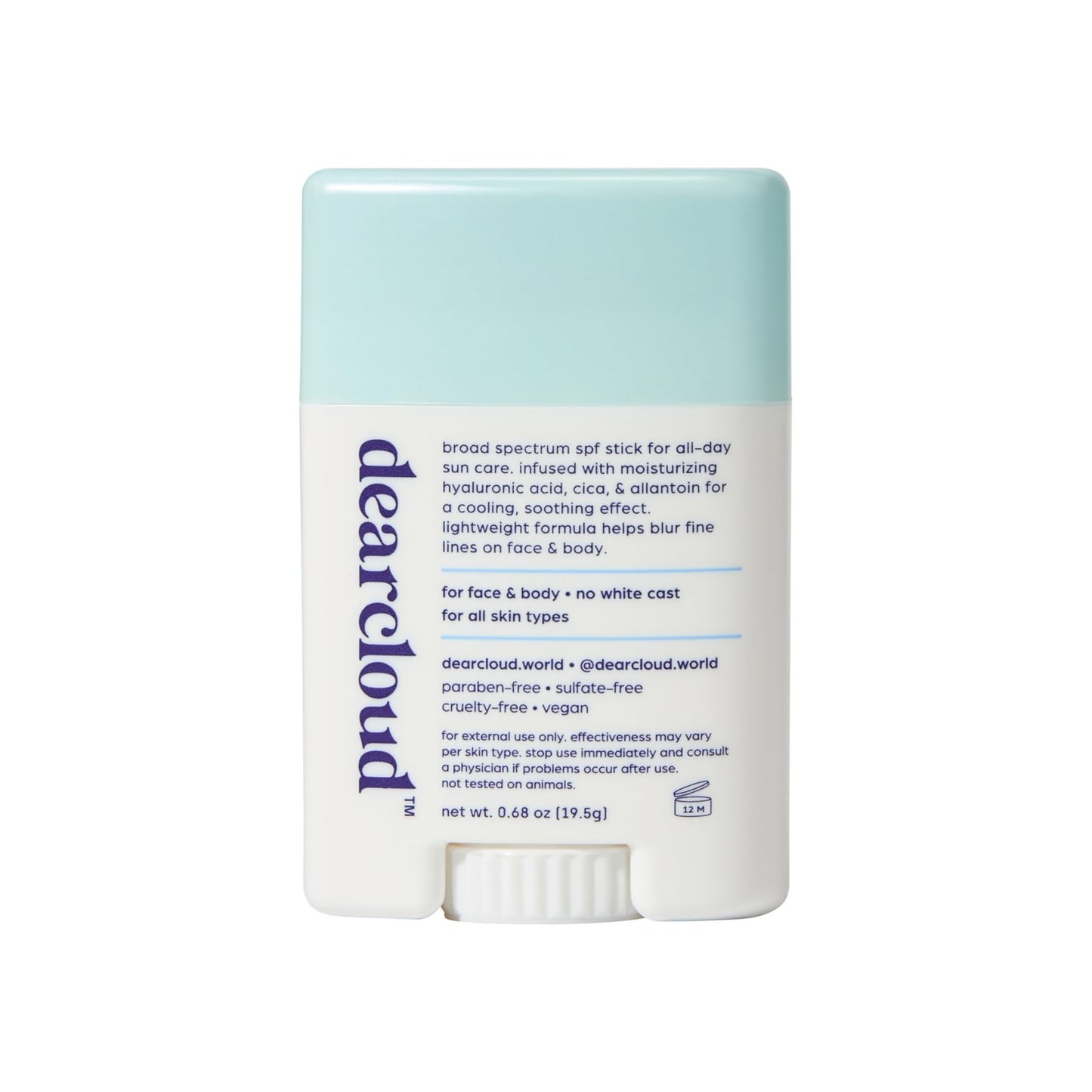dearcloud Sunny Defense Sunscreen Stick SPF 50+ PA++++ - Korean Sunscreen for Face & Travel Size (.68 oz) Beauty & Personal Care dearcloud