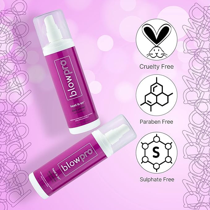 blowpro Heat Is On Daily Primer Heat 8.5oz Protective Mist, Weightless, Restores Natural Proteins, Detangles, Strengthens & Adds Shine to Hair Beauty & Personal Care blowpro
