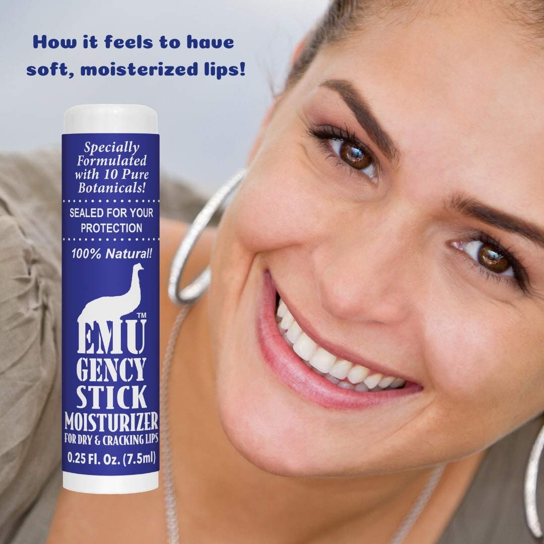 Montana Emu Ranch - EMUgency All Purpose Moisturizing Pocket Stick - 0.25 Ounce - 3 Pack - Helps Relieve Chapped, Cracked, and Split Lips and Skin Beauty and Personal Care Emugency