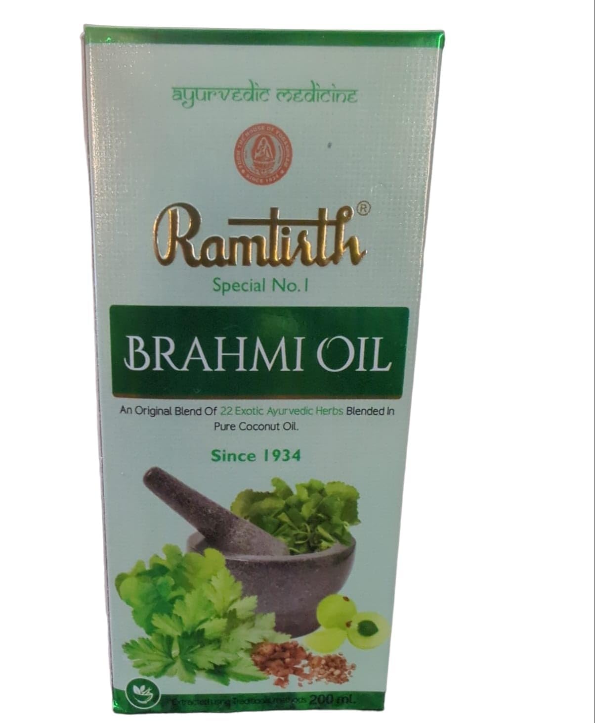 Ramtirth Brahmi Hair Oil 200ml Beauty & Personal Care Ramtirth