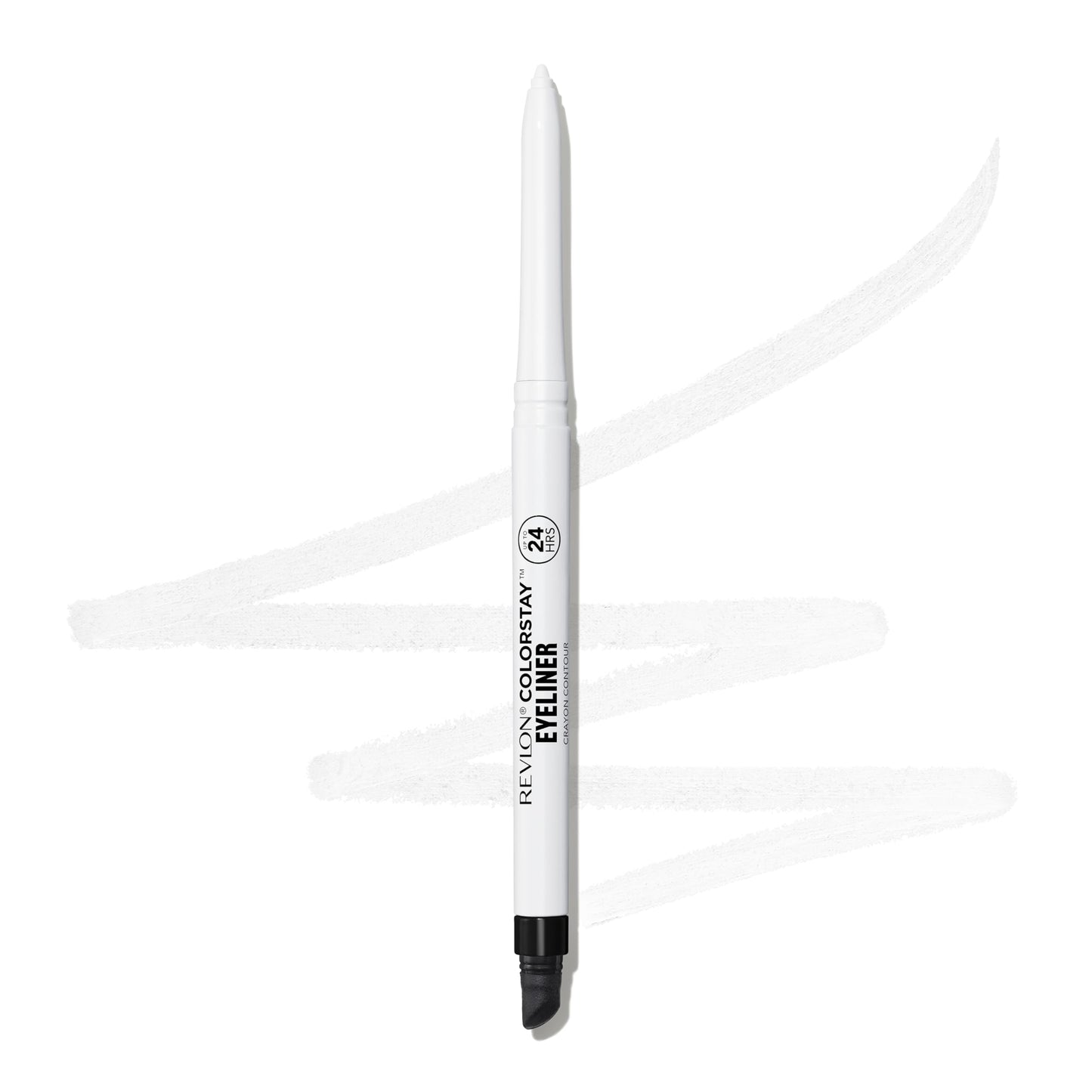 REVLON ColorStay Pencil Waterproof Eyeliner, Smudge-Proof, Eye Makeup with Built-In Sharpener, 215 White, 0.01 oz Beauty & Personal Care REVLON