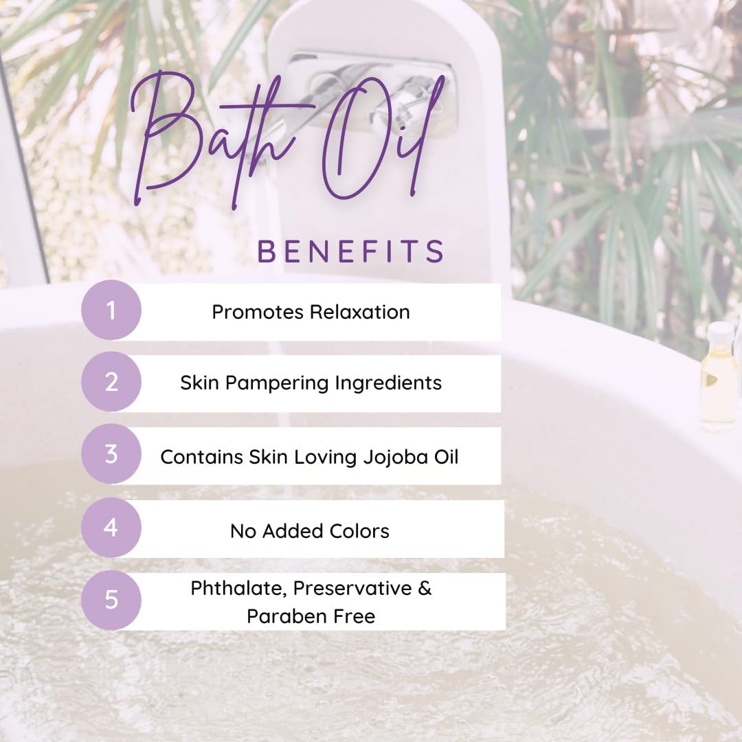 Gardenia Bath Oil, Scented Body Oil, Relaxing Bathing Oil, 8 oz Beauty and Personal Care Eclectic Lady