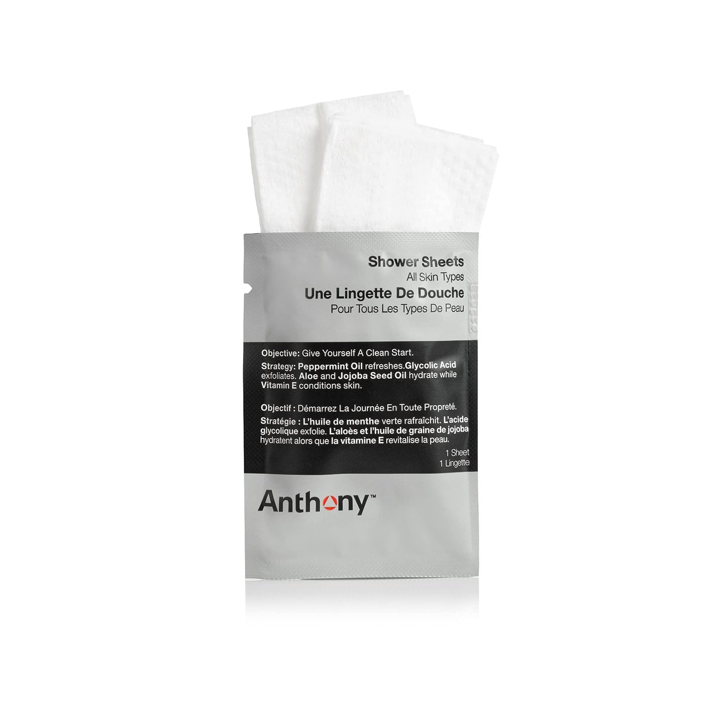 Anthony No Sweat Body Defenseand Shower Sheet Bundle - Anti-Chafing, Anti-Itch Cream-to-Powder - 3 Fl. Oz and 1 Shower Sheet, Protects Skin from Beauty & Personal Care Anthony