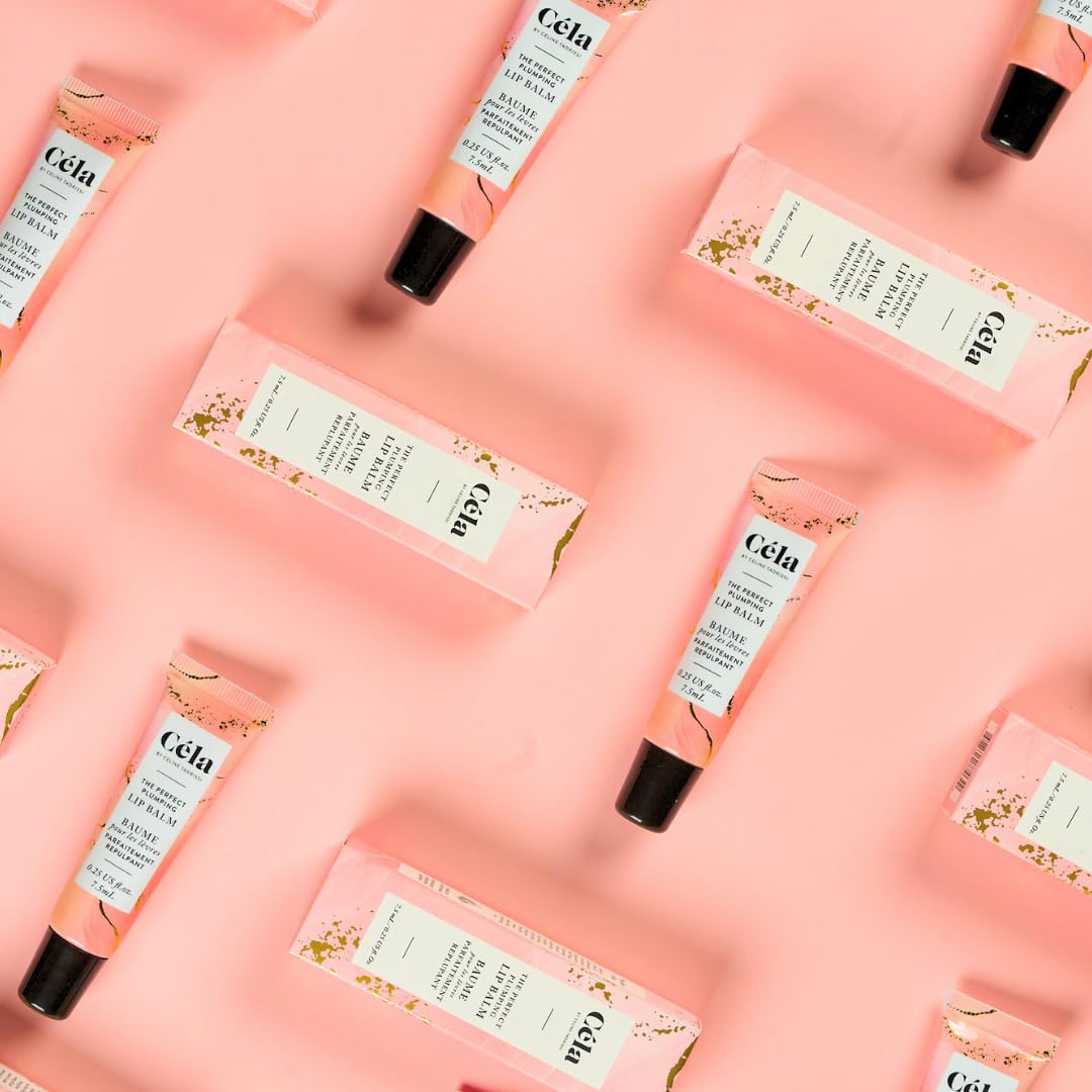 Céla The Perfect Plumping Lip Balm - 7.5 ml Hydrating & Volumizing Lip Conditioner with Strawberry & Montreal Melon Scent - Smooth, Nourished Lips Beauty and Personal Care Céla
