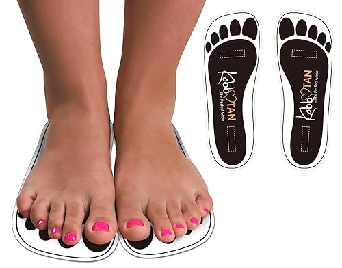 120 Pairs(240feets)Spray Tan Feet Pads Disposable & Economic Black Feet pads for Spray tanning,Use in Tanning booth,Sunless Tanning at Home or Beauty Beauty & Personal Care KOBBTAN