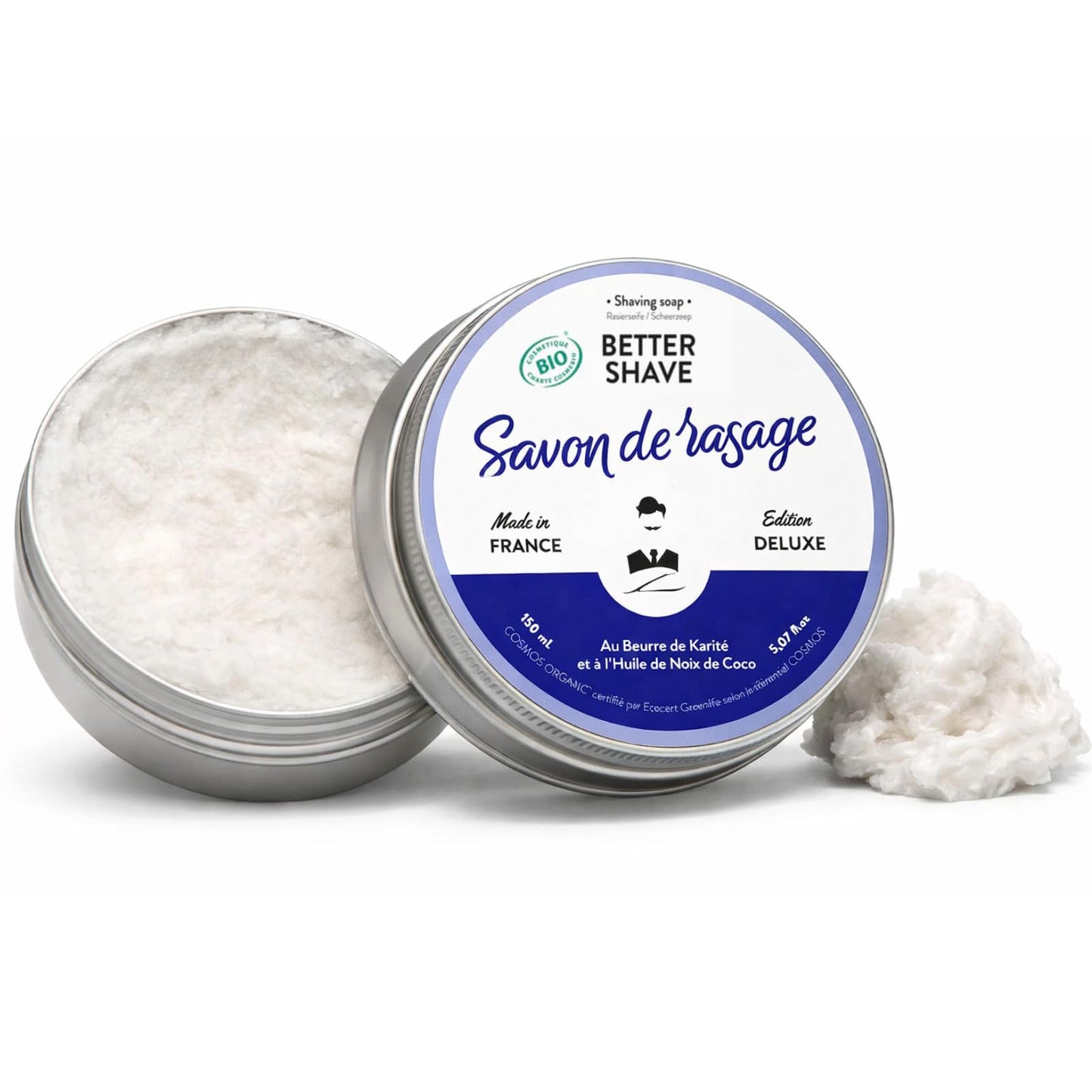 Monsieur Barbier Better Shave Shaving Soap Puck - Vegan Luxury Dense, Rich & Creamy Lather Smooth Glide Traditional Wet Shave Cream Soap with Dense Beauty and Personal Care MONSIEUR BARBIER