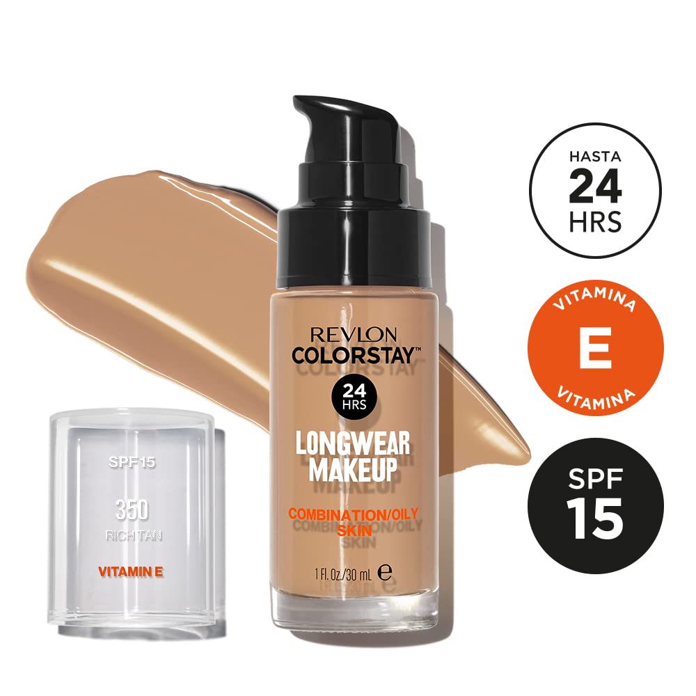 Revlon Colorstay Make Up Combination Oily Skin 350 Rich Tan 30ml Beauty & Personal Care REVLON