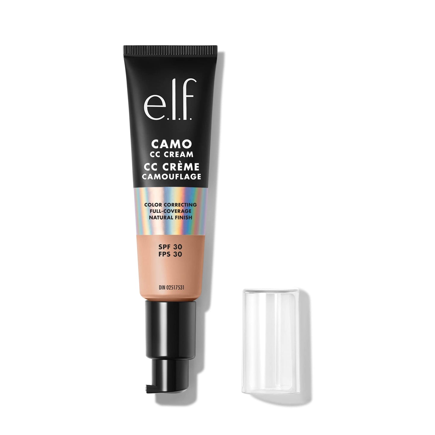 e.l.f. Camo CC Cream, SPF 30 Color-Correcting Medium-To-Full Coverage Face Foundation, Delivers An Airbrushed Finish, Vegan , Medium 310 Beauty & Personal Care e.l.f.