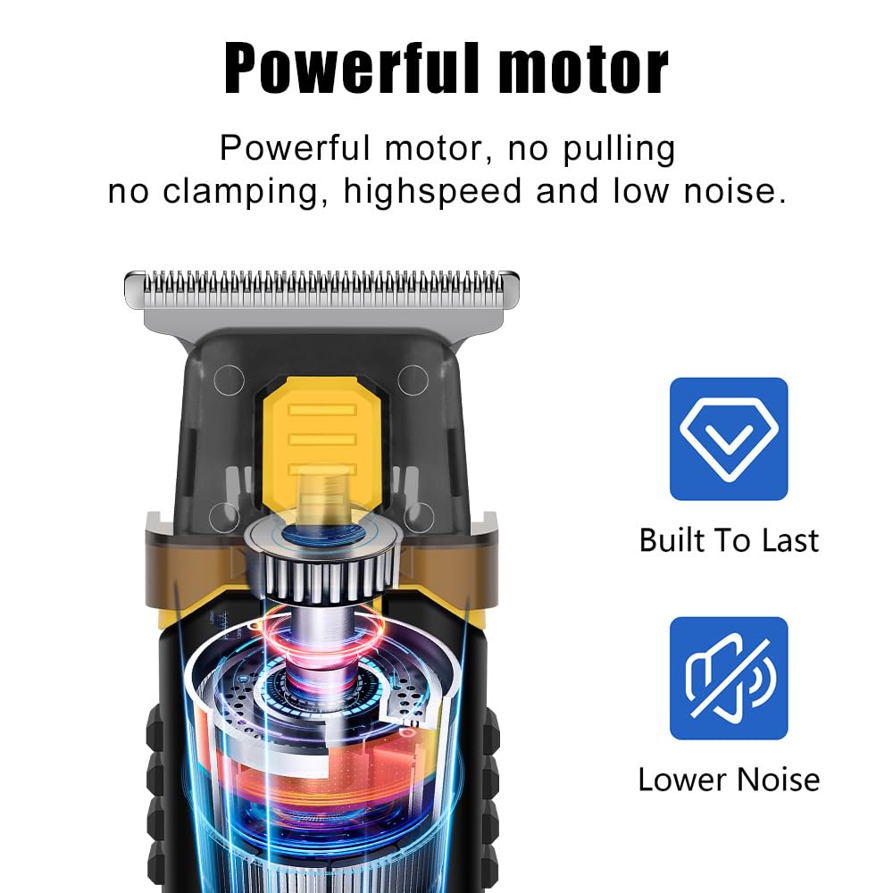 QDKVTNDJZ Multifunctional Hair/Beard Trimmer for Men, Rechargeable Beard Cutting Kit with 3 Limit Combs,Powerful Motor Electric Hair Machine Beauty and Personal Care QDKVTNDJZ