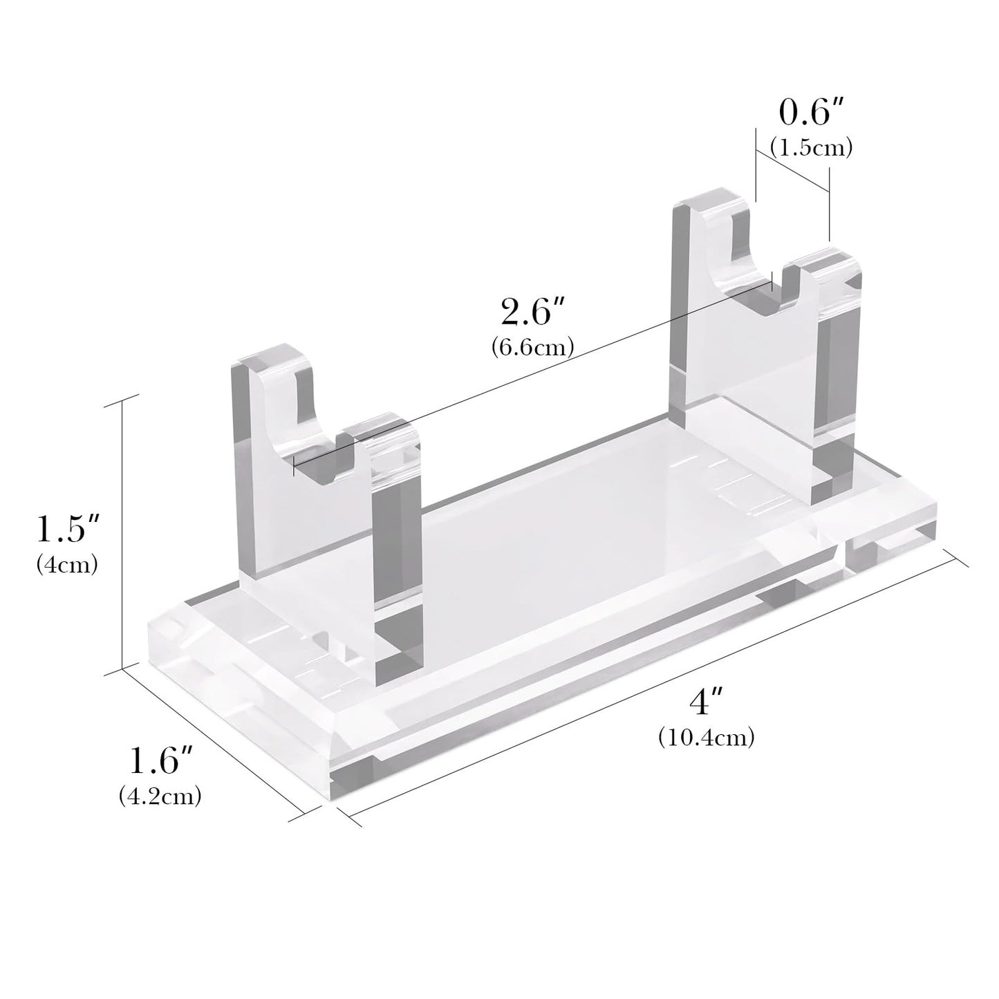 Linkidea Acrylic Men's Razor Stand Holder, Stable Storage Bracket Bathroom Countertop Organizer, Easy Clean, Compatible with Viking Blade Chief Beauty and Personal Care Linkidea