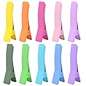50pcs Colorful Alligator Duckbill Hair Clips Alloy Double Prong Curl Clips Sectioning Hairclips Non-slip Hairpin Barrettes for Women Hair Extensions Beauty & Personal Care Hmjpng