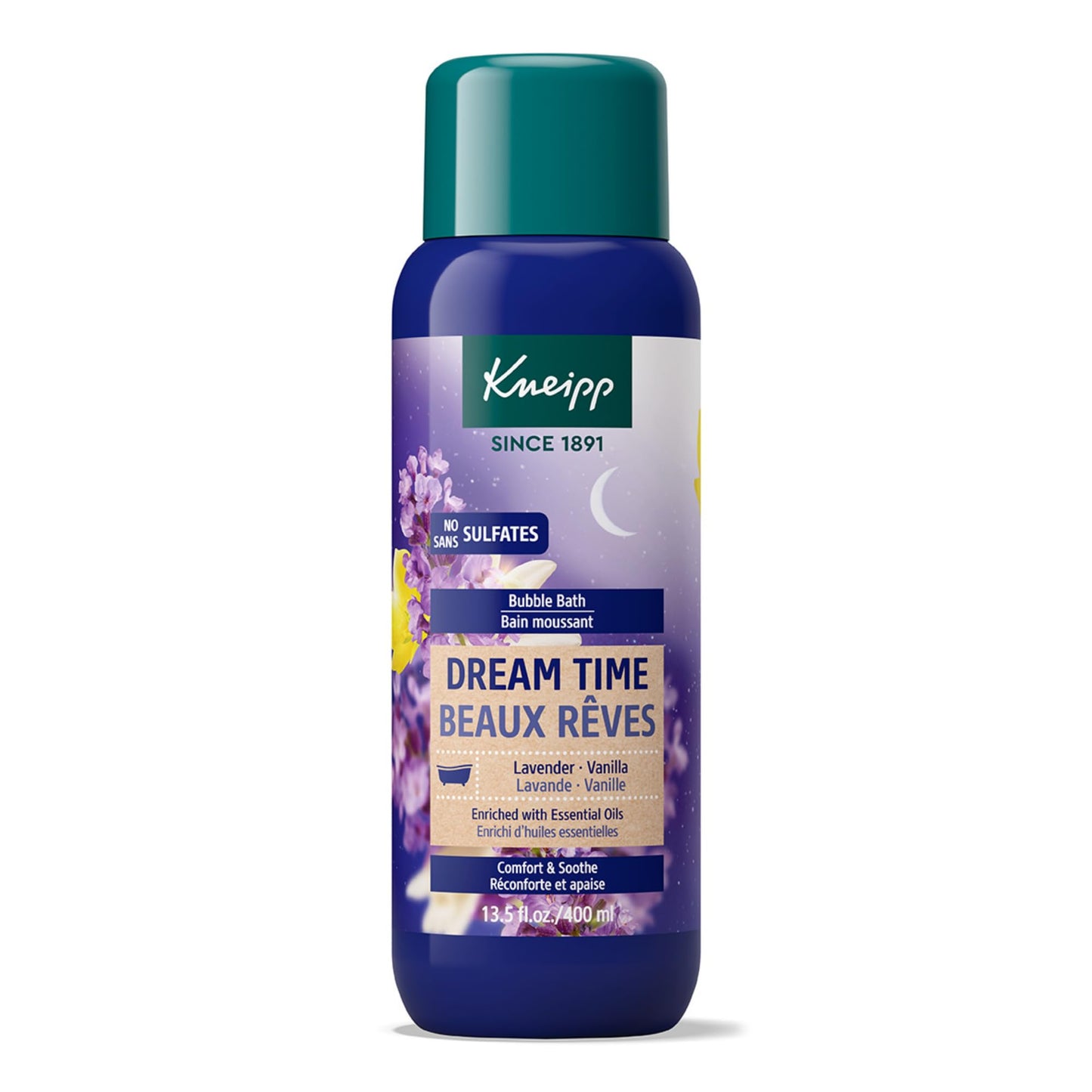 Kneipp Dream Time Lavender & Vanilla Aromatherapy Bubble Bath - Good for Unwinding Before Bed - Vegan - Sulfate Free - 13.5 fl oz - Up to Eight Baths Beauty and Personal Care Kneipp