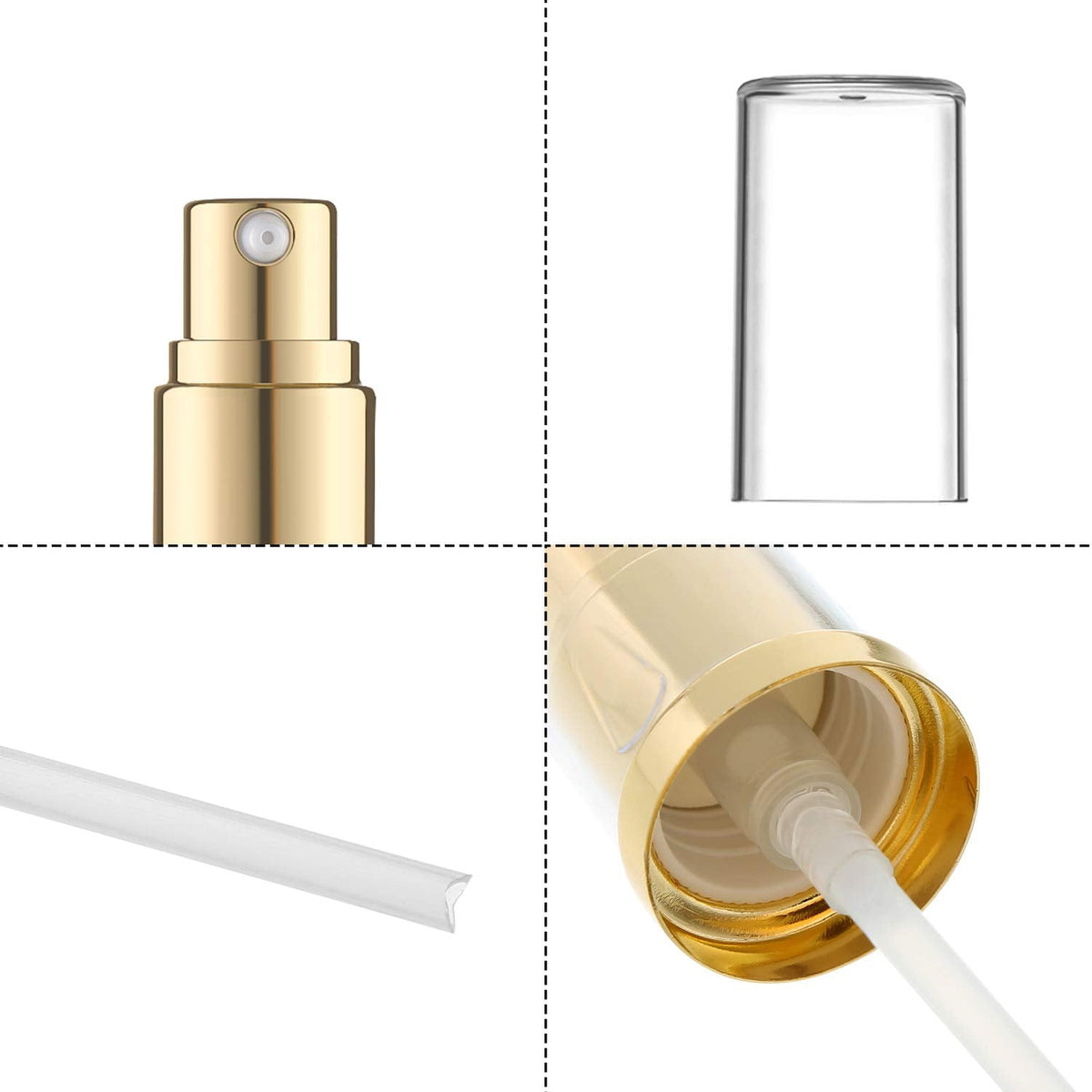 4 Pieces Replacement Foundation Pumps for Double Wear Foundation, Gold Beauty & Personal Care Honoson