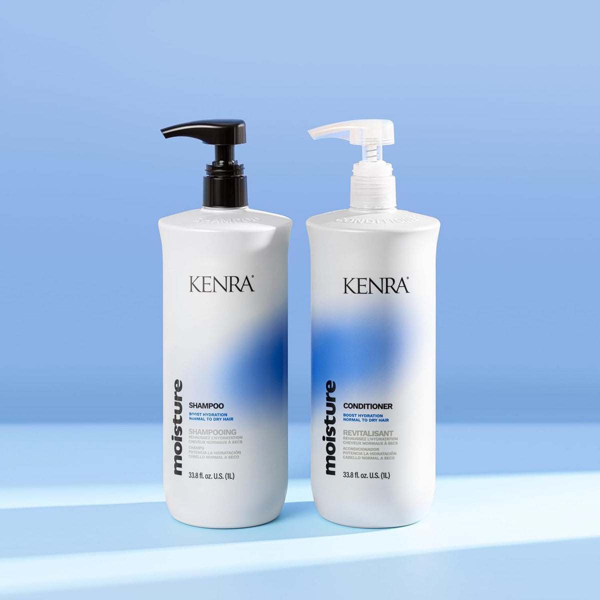 Kenra Professional Moisture Shampoo & Conditioner Set | Boost Hydration | Improve Manageability and Shine | Nourish Dry Hair | Color Safe | Efforless