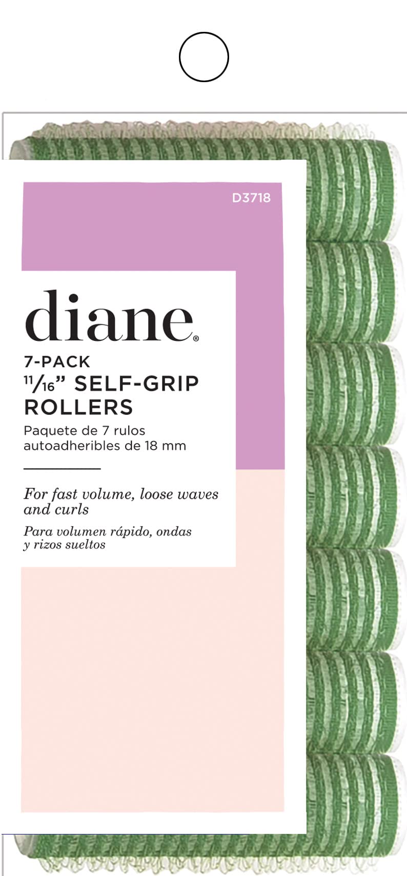 Diane D3718 Self Grip Rollers, Green Beauty & Personal Care Diane