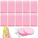 120 Pcs Facial Sponges Compressed,Face Cleansing Sponge,Makeup Removal Sponge Pads,Exfoliating Wash Round Sponge for Women,Girls,Pink Beauty & Personal Care Krgiqn