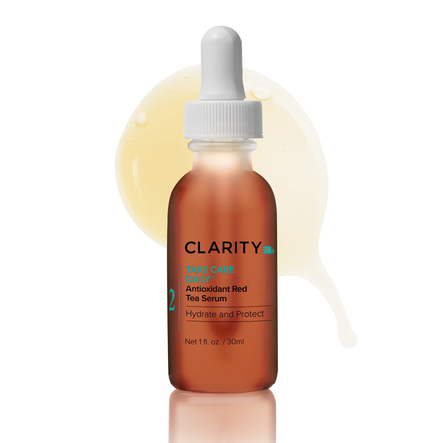 ClarityRx Take Care Daily Antioxidant Red Tea Face Serum, Natural Plant-Based Hydrating & Anti-Aging Facial Treatment for Environmental Protection (1 Beauty & Personal Care ClarityRx