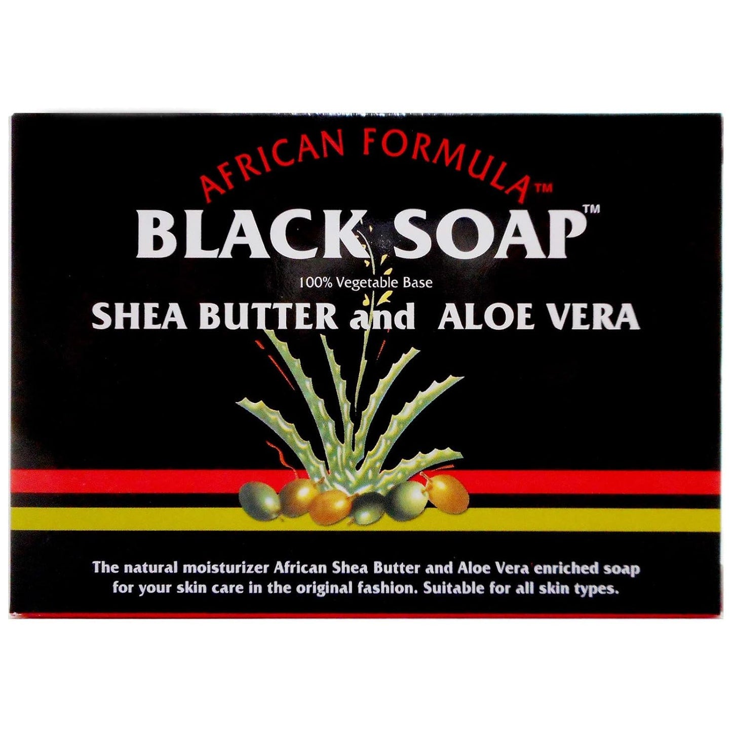 Madina African Black Soap Shea Butter and Aloe Vera, 3.5 oz (Pack of 12) Beauty & Personal Care Madina