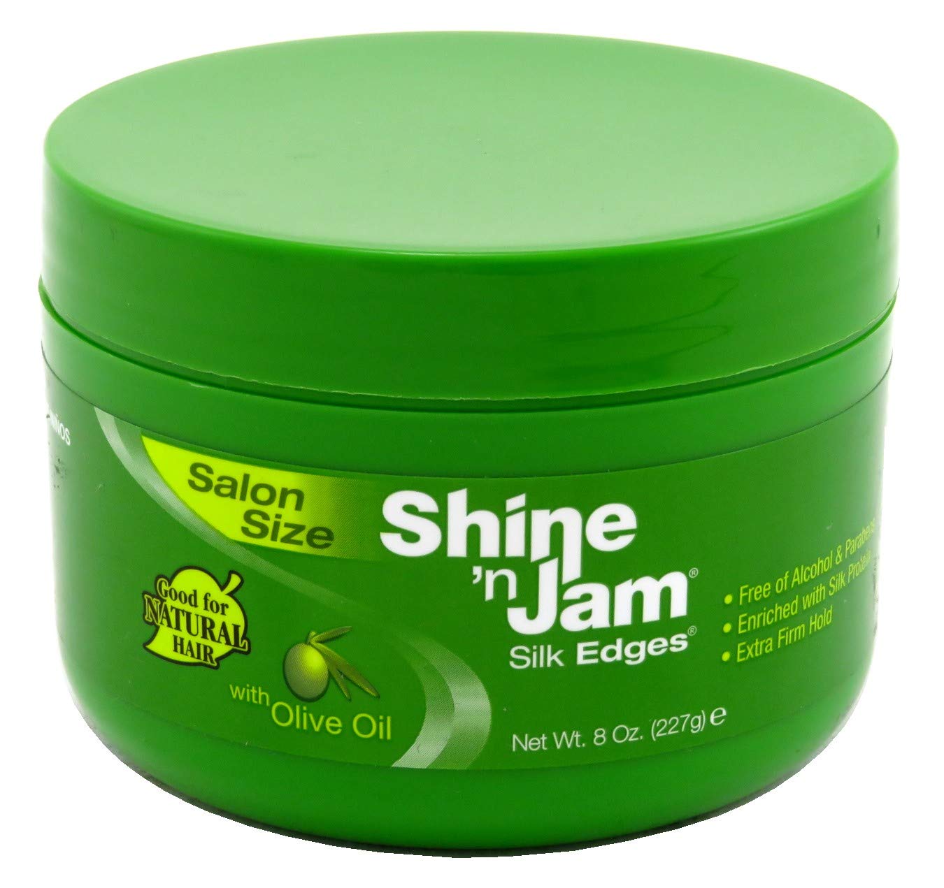 Shine-N-Jam Silk Edges With Olive Oil 8 Ounce Jar (Pack of 3) Beauty & Personal Care Shine 'n Jam