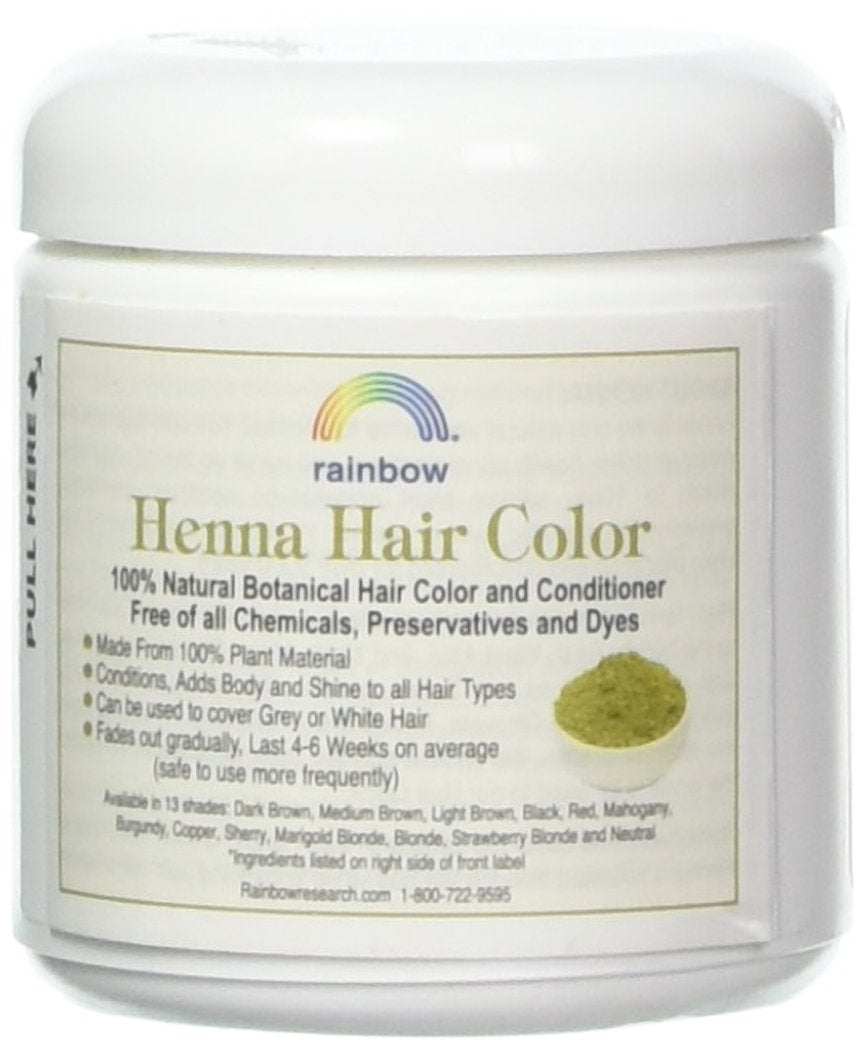 Rainbow Research Henna Hair Color and Conditioner, Persian Brown Chestnut, 4 Ounce (HEN40004) Beauty & Personal Care Rainbow Research