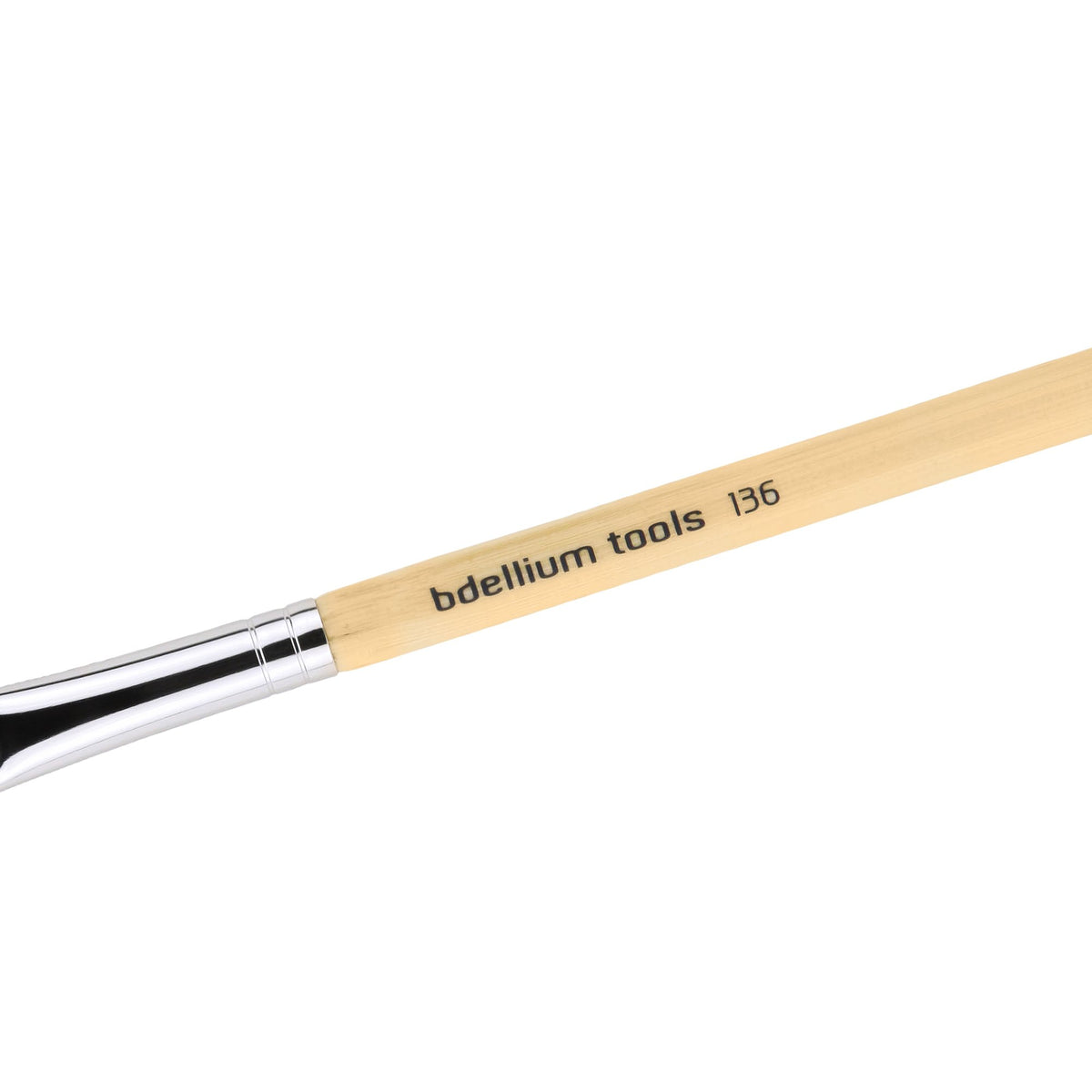 Bdellium Tools Professional Makeup Brush - Special FX Series 136 Filbert - With Soft Synthetic Fibers, For Applying & Blending Makeup (Bamboo, 1pc)