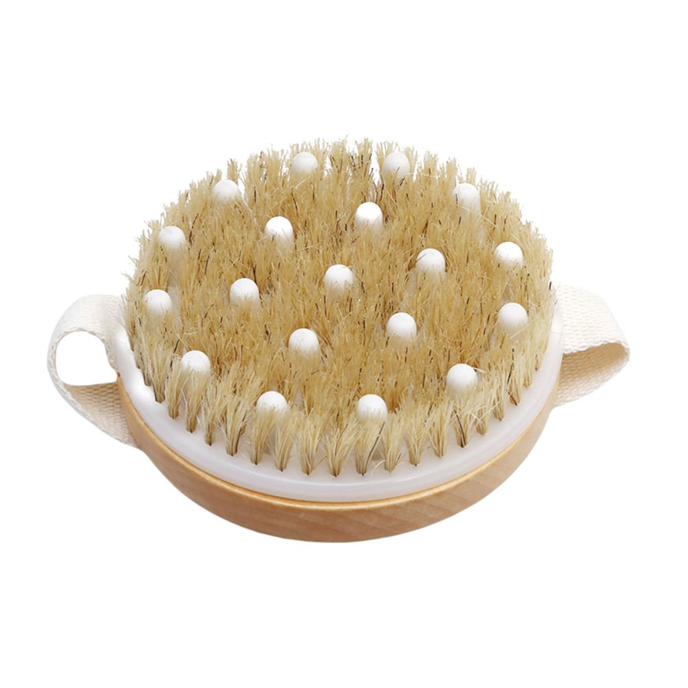 AKOAK Wet or Dry Brushing Body Brush,Gentle Massage Nodes Natural Bristle Body Brush,Exfoliate Skin,Cellulite Treatment, Stimulates Circulation Beauty and Personal Care AKOAK