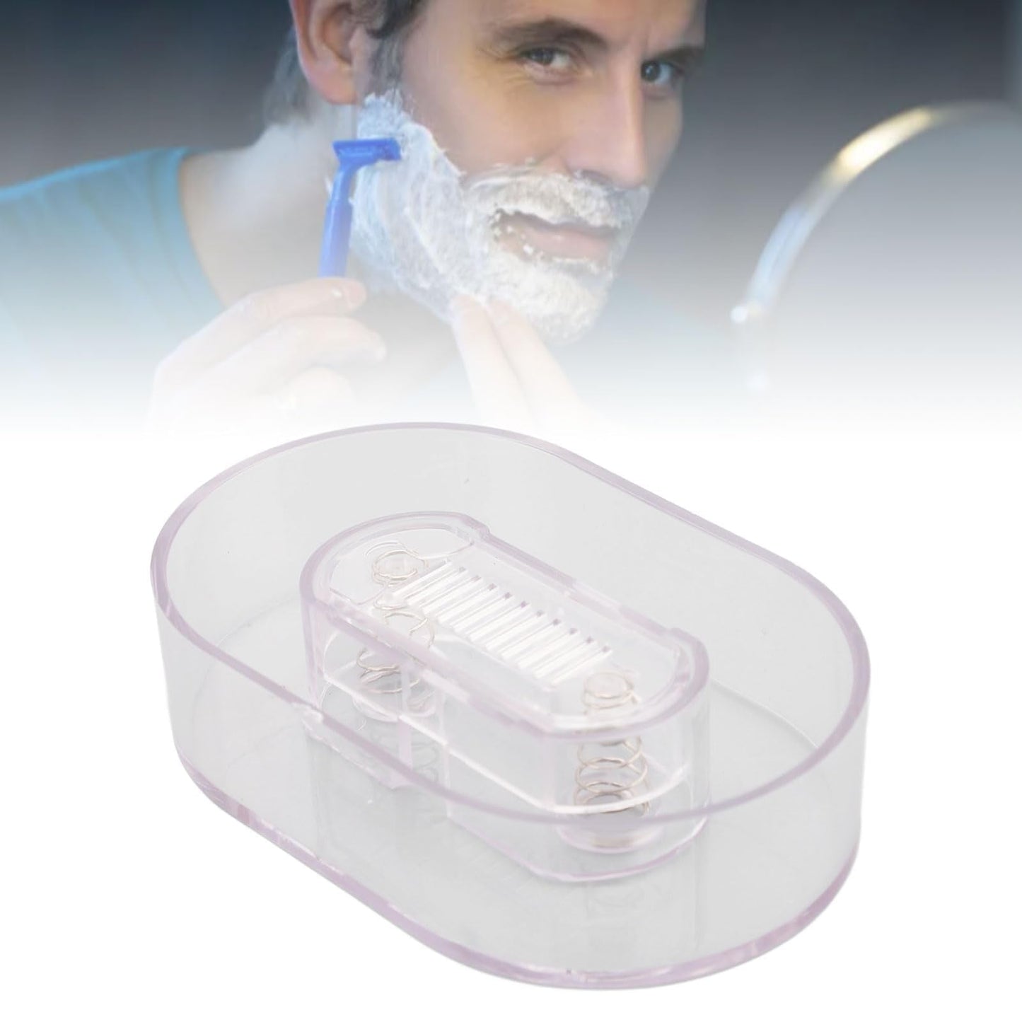 Beard Trimmer Rinser, Portable Shaving Cleaner Tool for Manual Push Type Beard Clipper, with Beard Trimmer Cleaner, Water Recycling, and Sink Neat Beauty and Personal Care TOPINCN