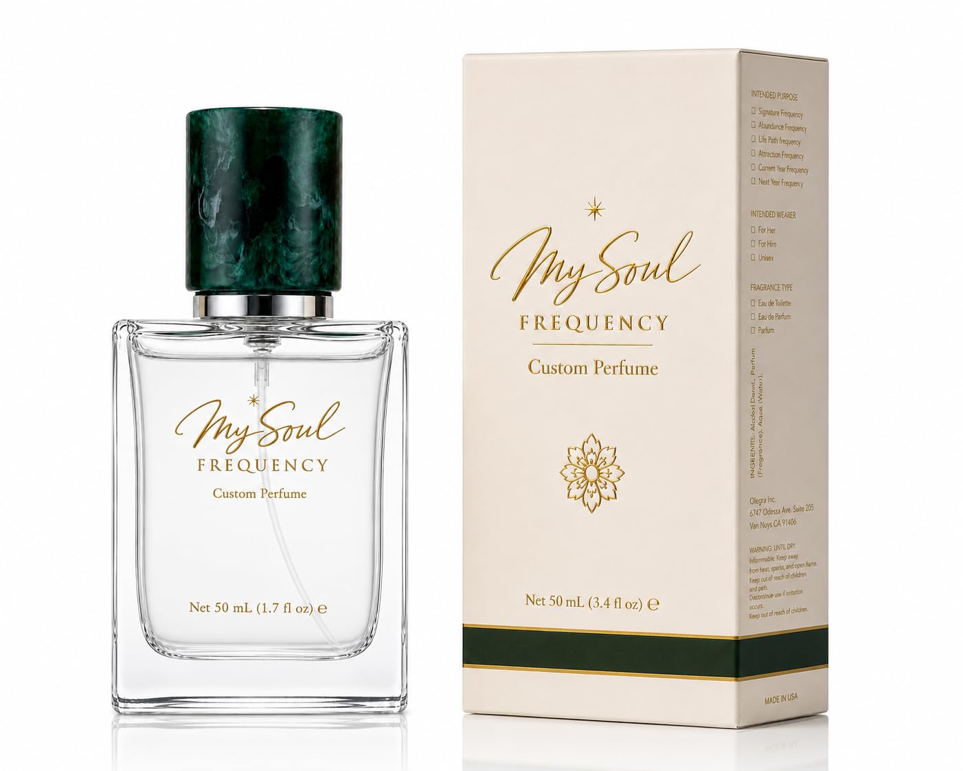 My Soul Frequency Custom Perfume, Personalized Date of Birth Fragrance for Women and Men, Unisex, 50 mL Beauty & Personal Care Laritelle