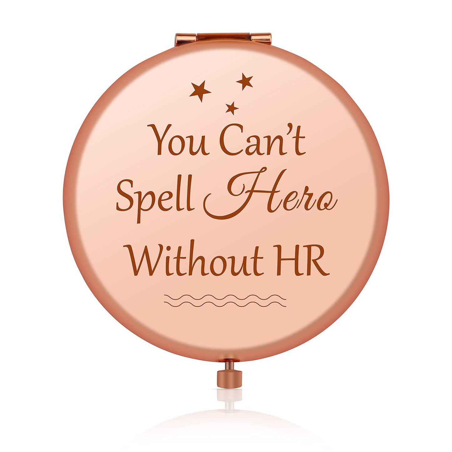 Jielahua HR Appreciation Gifts Human Resources Gifts for Women Thank You Gifts Rose Gold Compact Mirror HR Director Gift Retirement Gift HR Manager Beauty & Personal Care Jielahua