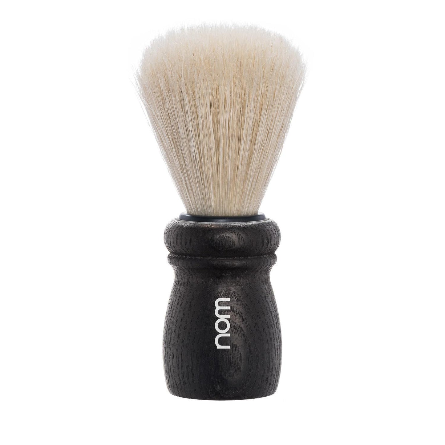 NOM Alfred Shaving Brush - Natural Bristle Shave Brush for Shaving soaps and creams - Exfoliating Shaving Brush - Black Ash handle Beauty and Personal Care MÜHLE