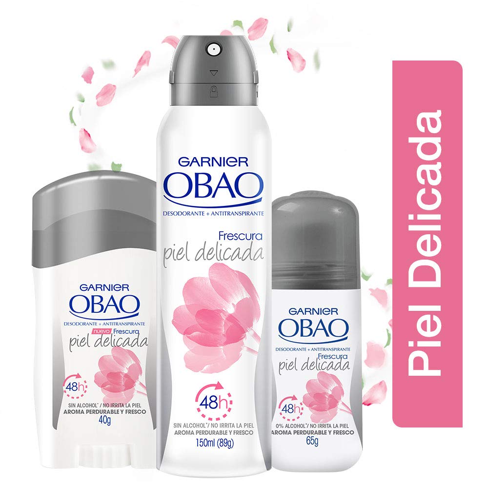 Obao Roll on Antiperspirant Piel Delicada - 2.1 Oz Beauty and Personal Care Garnier