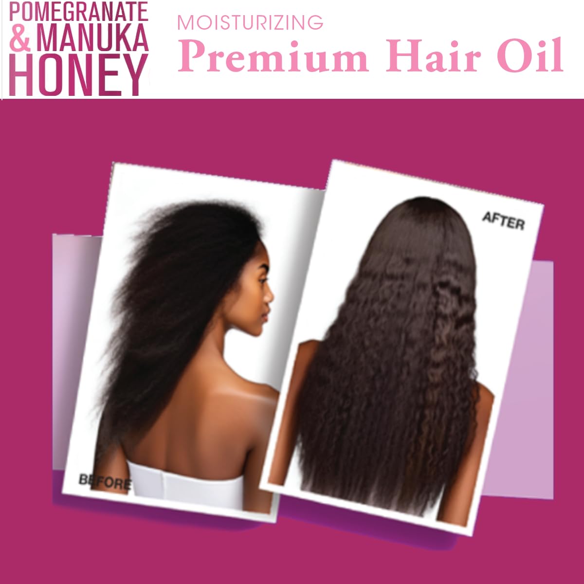 Hair Chemist Pomegranate & Manuka Honey Moisturizing Premium Hair Oil 7.1 oz. - Moisturizing Pomegranate and Honey Infused Hair Oil Beauty & Personal Care Hair Chemist