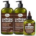 Difeel Caffeine & Castor Shampoo, Conditioner and Hair Growth Oil Set - with Shampoo, Conditioner, and Hair Oil Beauty & Personal Care Difeel