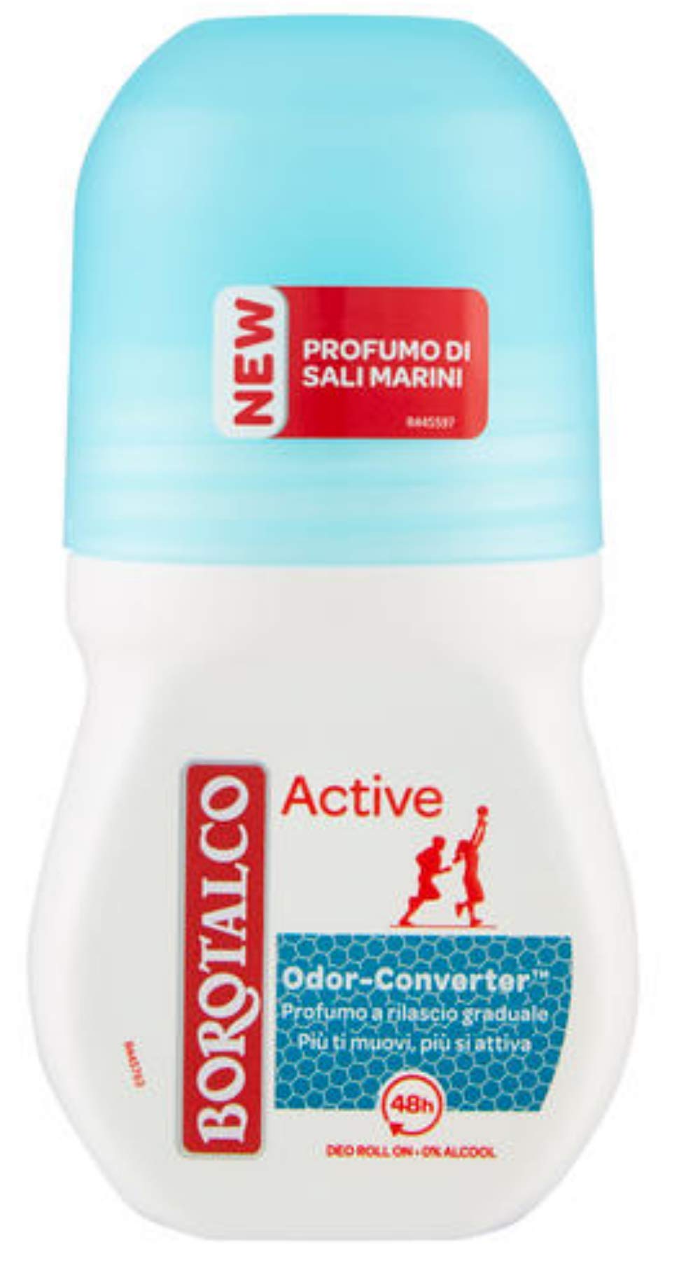 Borotalco: Deo Roll On"active mineral salt" 50 ml (1.69 fl.oz), pack of 3 Beauty and Personal Care Borotalco