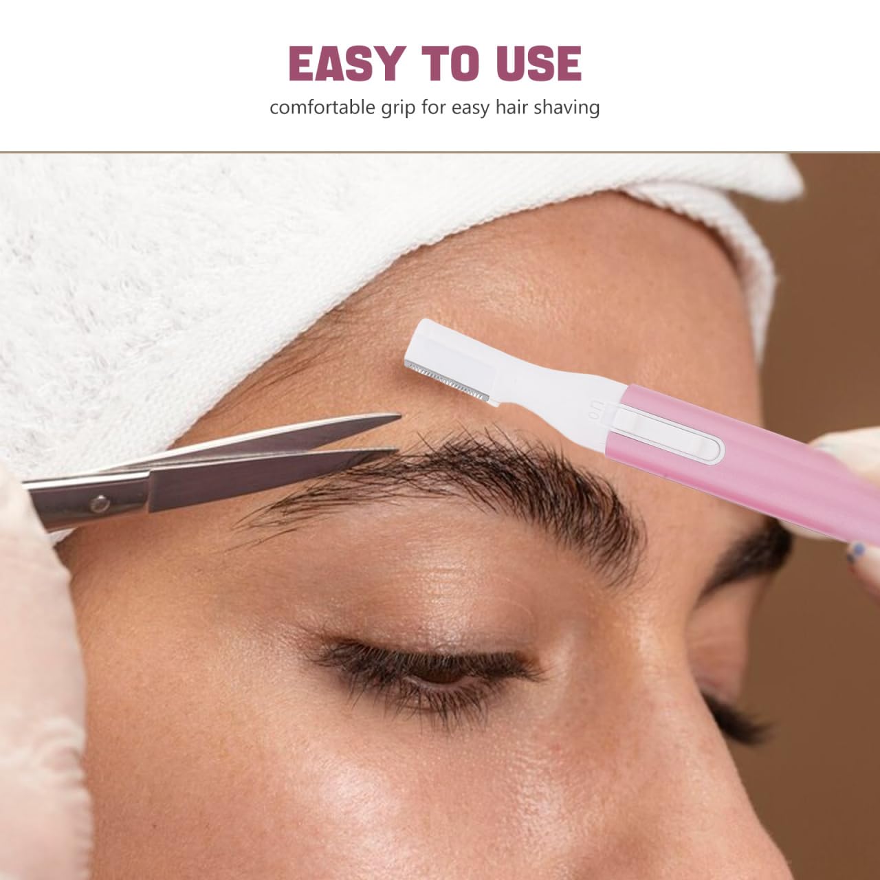 minkissy Women Electric Eyebrow Trimmer Facial Hair Remover Lightweight Portable Electric Razor for Precise Shaping and Body Hair Grooming Beauty and Personal Care minkissy