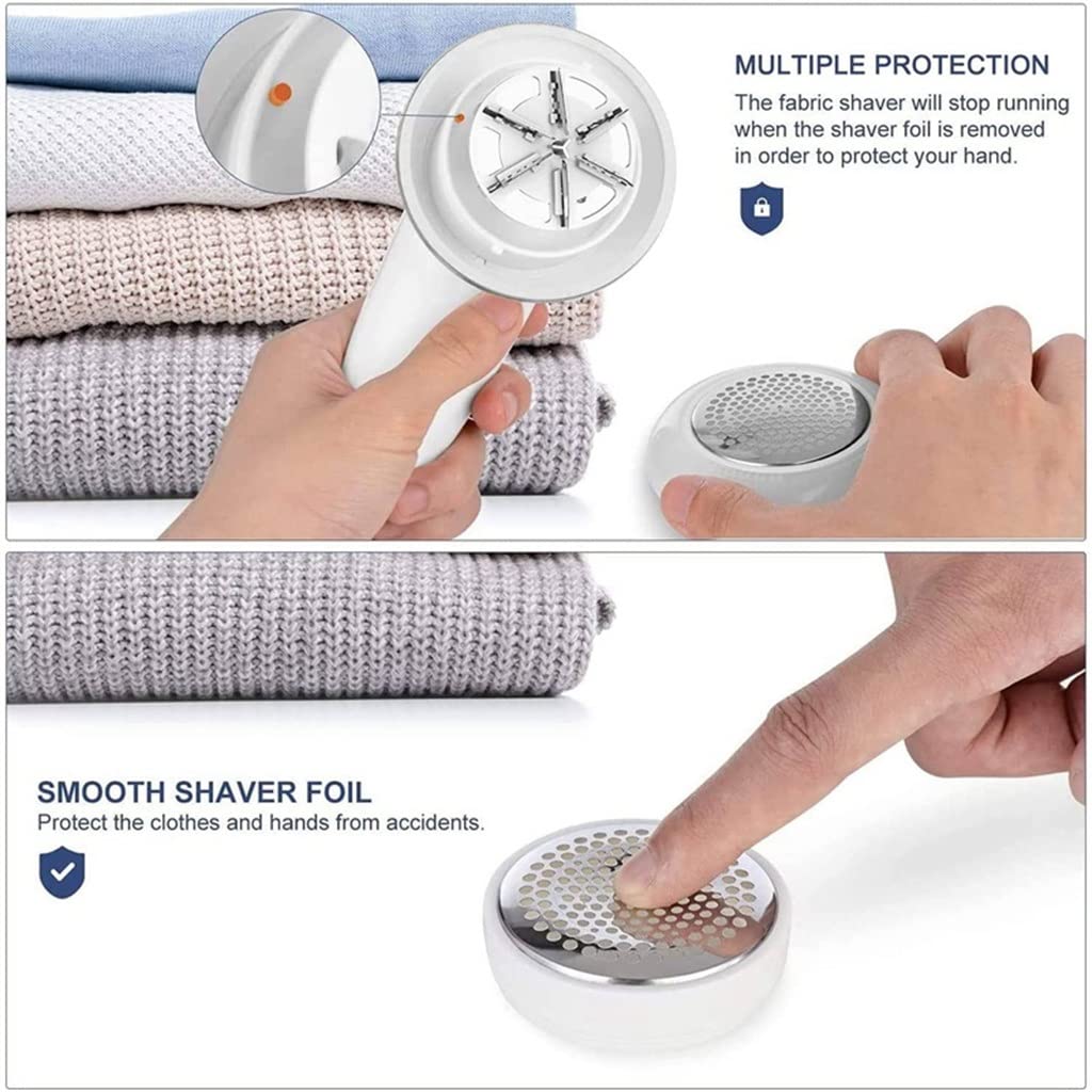 HIONJIN Sweater Fabric Shaver,Rechargeable Electric Lint Remover and Replaceable Stainless Steel Blade Beauty and Personal Care HIONJIN