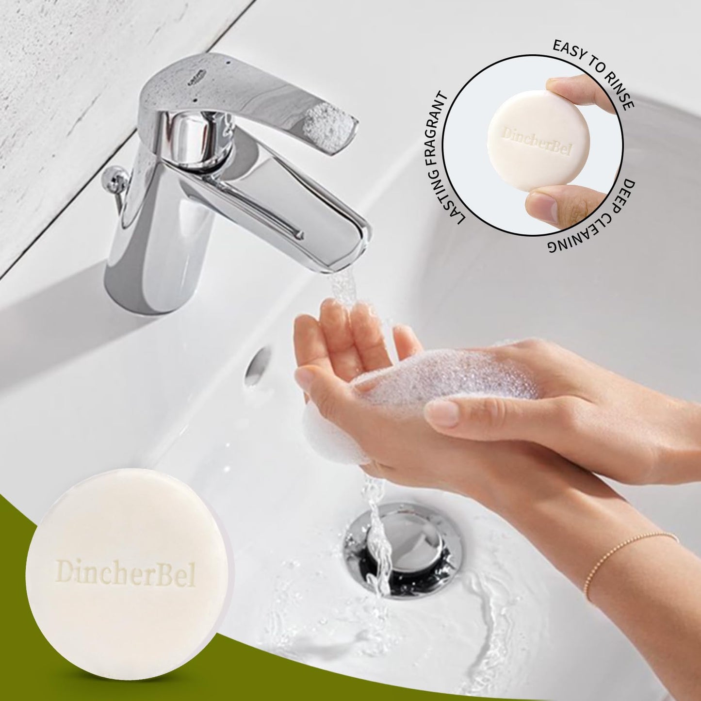 DincherBel 100 Pack 0.5oz Travel Soap, Mini Round Cleansing Bars Soap Bulk Travel Size, Individually Wrapped Toiletries Amenities for Hotel, Airbnb Beauty & Personal Care DincherBel