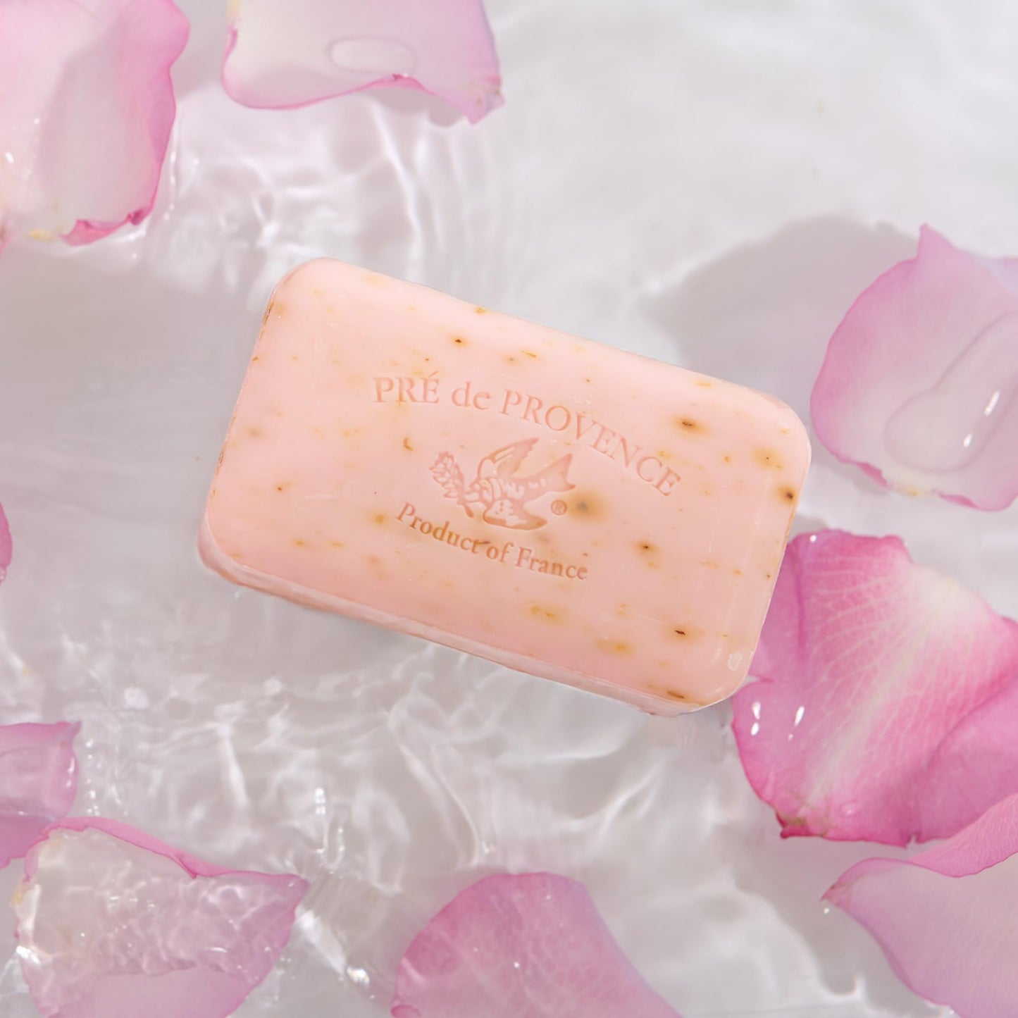 Pre de Provence Artisanal French Moisturizing Soap Bar, Shea Butter Enriched, Quad Milled for Long Lasting Rich Smooth Lather, 5.3 Ounce, Rose Petal Beauty & Personal Care Pre de Provence