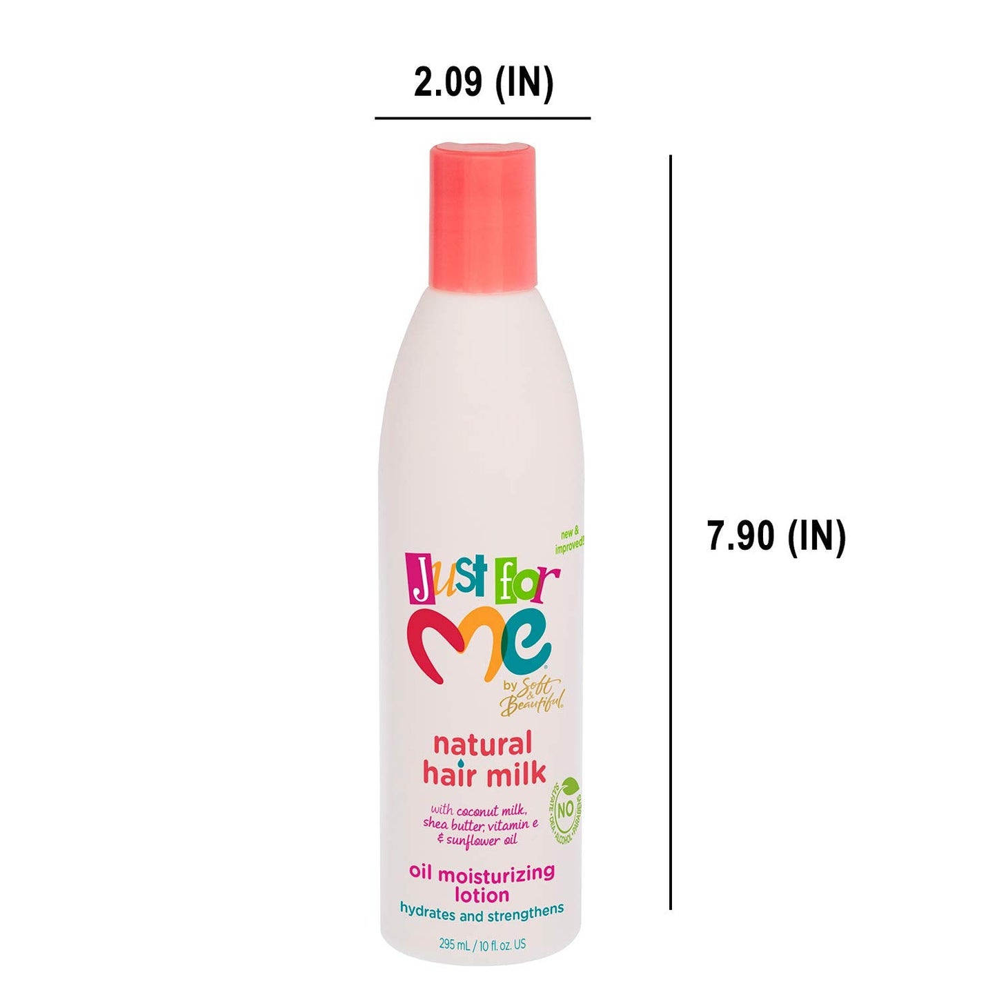 Just for Me Natural Hair Milk Lotion - Hydrates & Strengthens, Contains Coconut Milk, Shea Butter, Vitamin E, & Sunflower Oil, Lightweight Moisture Beauty & Personal Care Just For Me