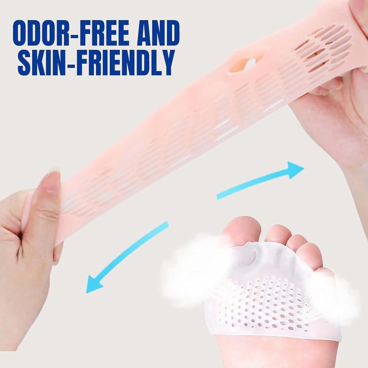 Silicone Toe Separators for Women & Men,Silicone Toe Separator,Toe Separators,Toe Separators for Women,Toe Spacers,4 Pairs, Ball of Foot Cushions